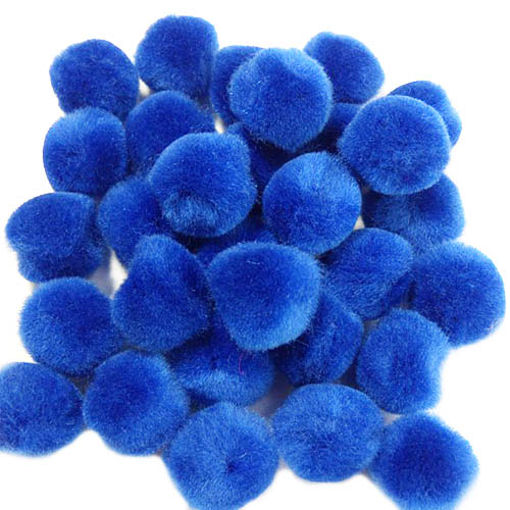 Picture of POMPOMS MEDIUM BLUE X25